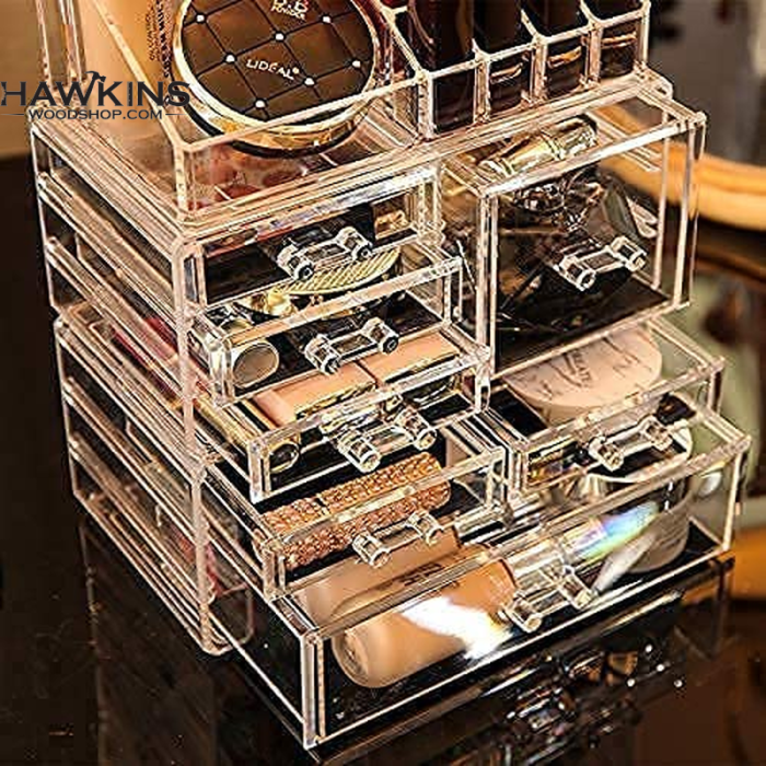 Cq acrylic Clear Makeup Organizer And Storage Stackable Skin Care