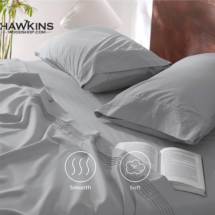 Bedsure Extra Deep Pocket Twin Sheet Sets Grey - Air Mattress Sheets with  18 to