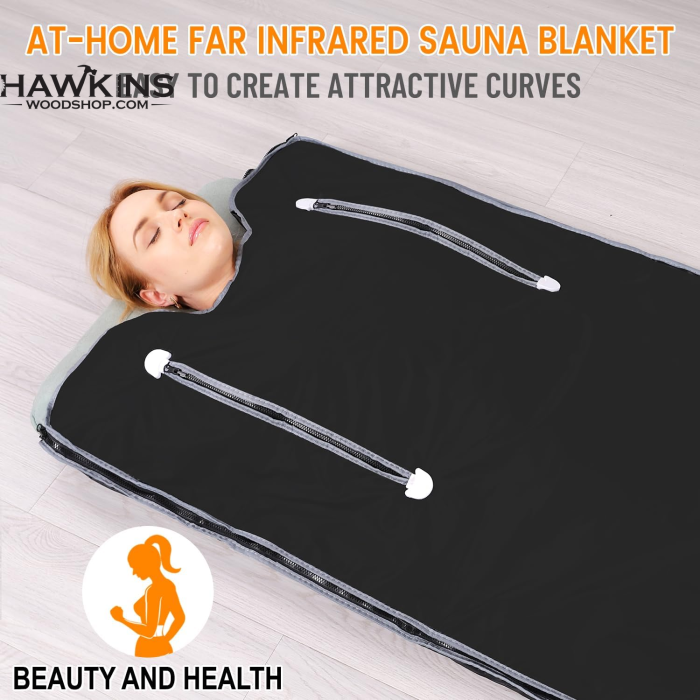 Far Infrared Sauna Blanket for Detoxification Personal Sauna Portable Near  Zero EMF Durable Waterproof Sauna Therapy for Detox Sauna Mat Home