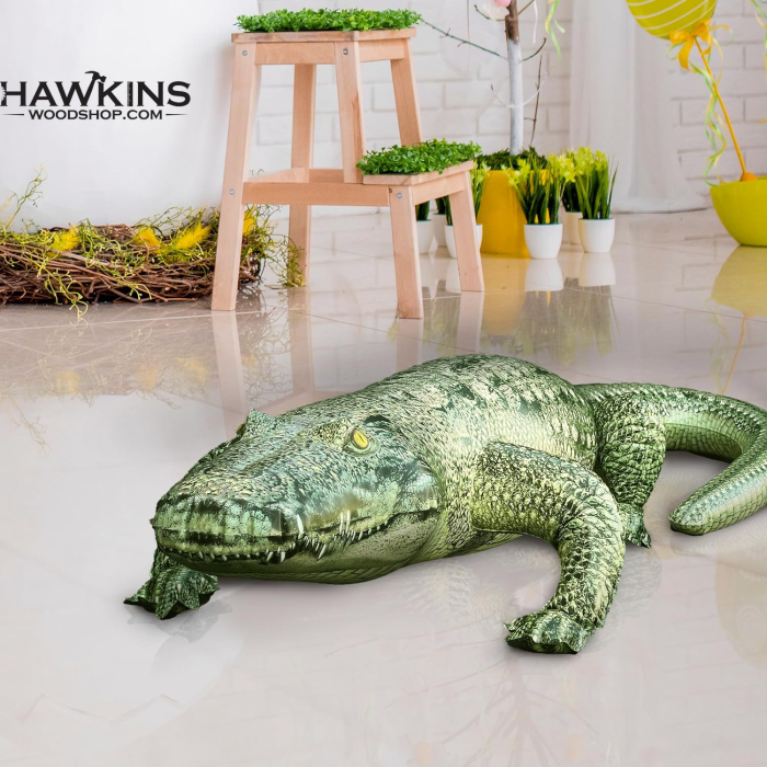 Realistic Inflatable Alligator Toy, Great For Swamp Party