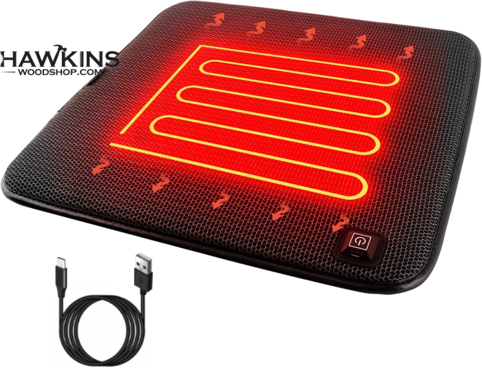 heated sports cushion stadium seat pad