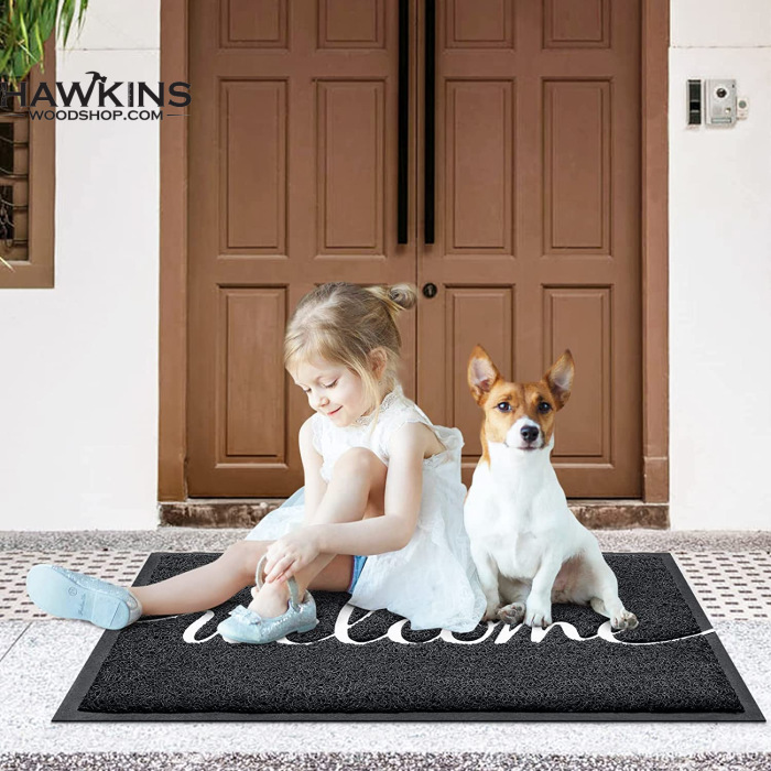 Soak Stopper Absorbent Indoor Chenille Doormat, Muddy Dog Washable Rug, Quick Dry Soft Microfiber, Durable Rubber Backing, Absorbs Water and Moisture