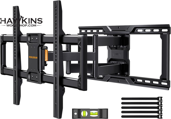 TV Wall Mount for Most 22-50 Inch Tvs, Articulating Arms Swivel and Tilt  Full Motion TV Mount, Wall Mount TV Brackets Max VESA 300X300, Single Stud  Perfect Center Design, Holds up to