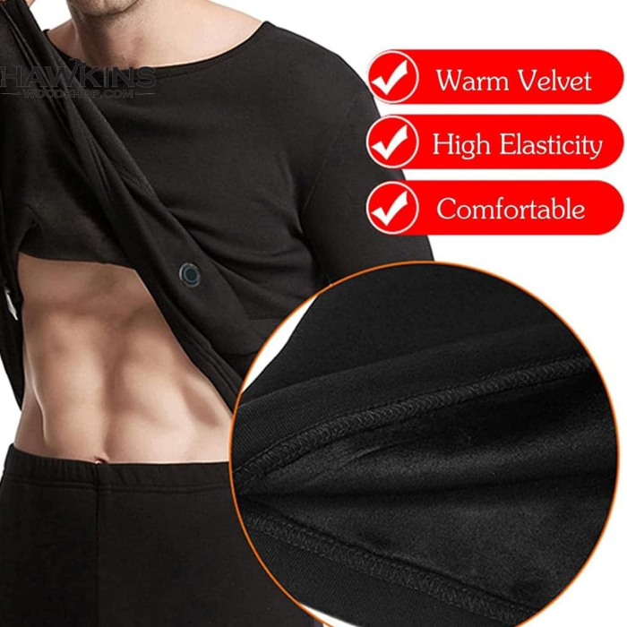 Men's Heating Thermal Underwear Set Adjustment Washable USB Heated